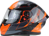 ViPER RS-V95 Full Face Motorcycle Helmet - Rogue Black/Orange